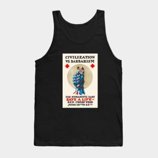 Civilization vs Barbarism Tank Top